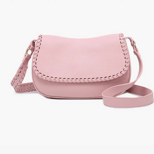 Jen & Co Daia Whipstitch Flapover Crossbody