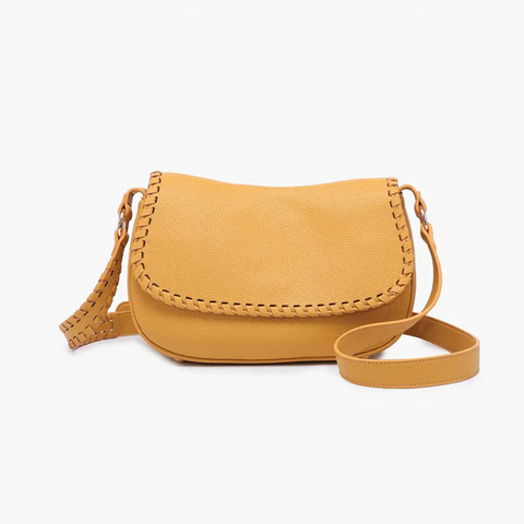 Jen & Co Daia Whipstitch Flapover Crossbody