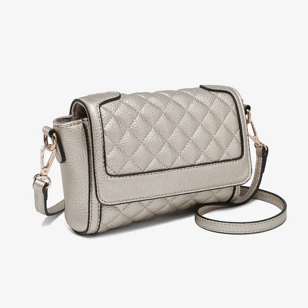 Jen & Co Ryan Quilted Structured Crossbody Bag