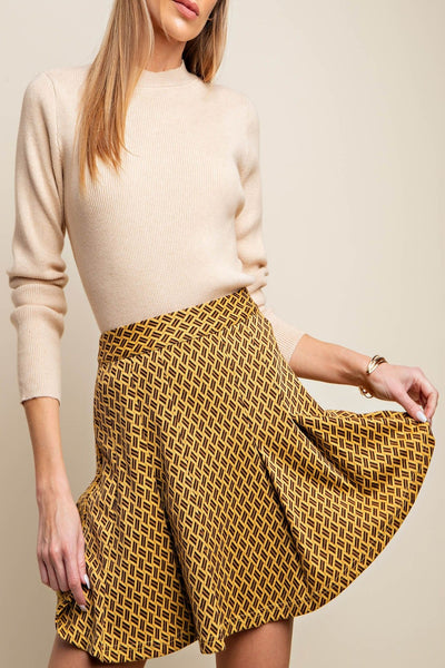 State Lines Ribbed Knit Sweater Top