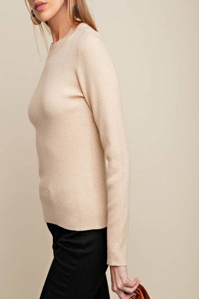 State Lines Ribbed Knit Sweater Top