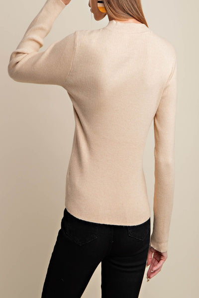 State Lines Ribbed Knit Sweater Top