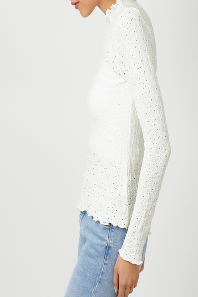 Sedona Textured Mock Neck Top