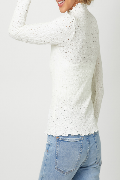 Sedona Textured Mock Neck Top