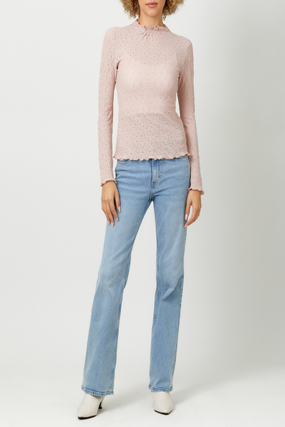 Sedona Textured Mock Neck Top