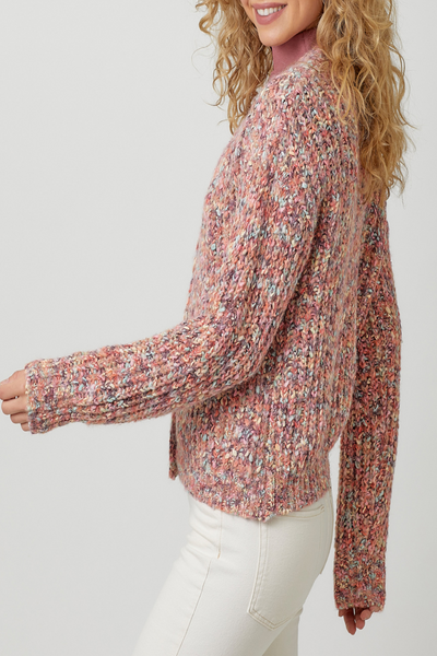 All My Love Mixed Yarn Sweater Cardigan