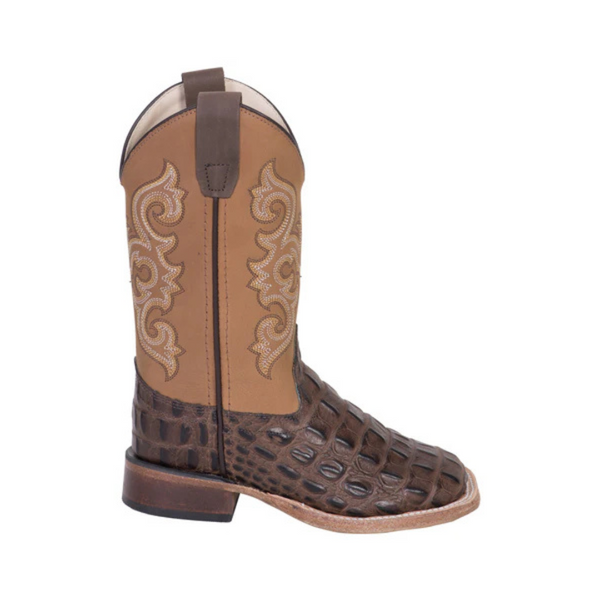 Old West Kids Caiman Cowboy Boot
