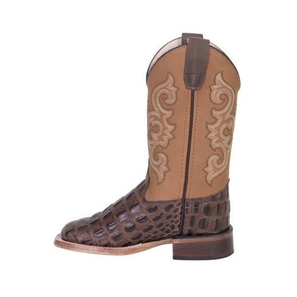 Old West Kids Caiman Cowboy Boot