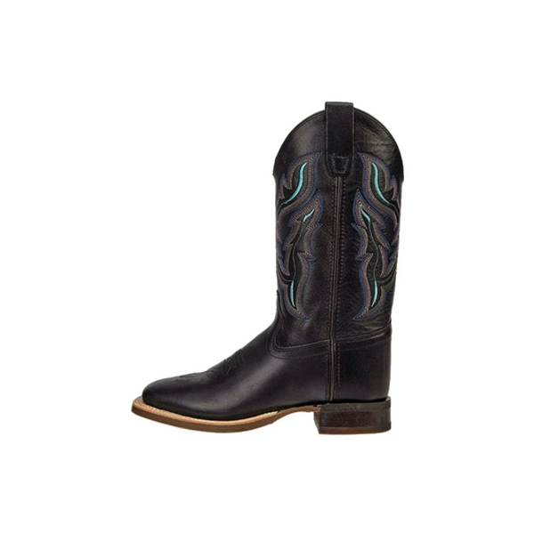Old West Kids Black Cowboy Boot