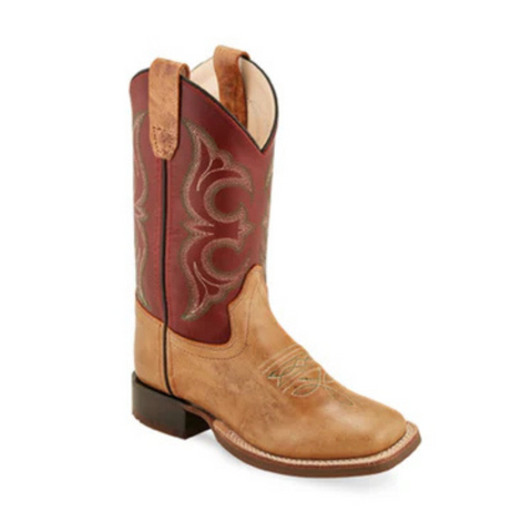 Old West Kids Square Toe Cowboy Boot