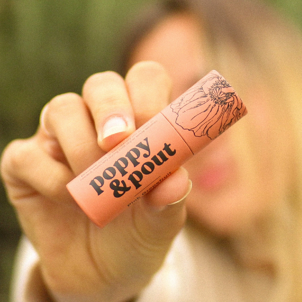 Poppy & Pout: Pink Grapefruit Lip Balm