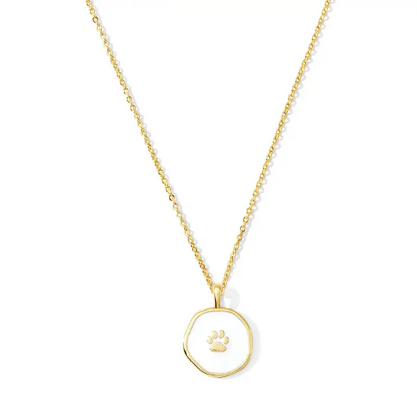 Paw Print Pendant Necklace