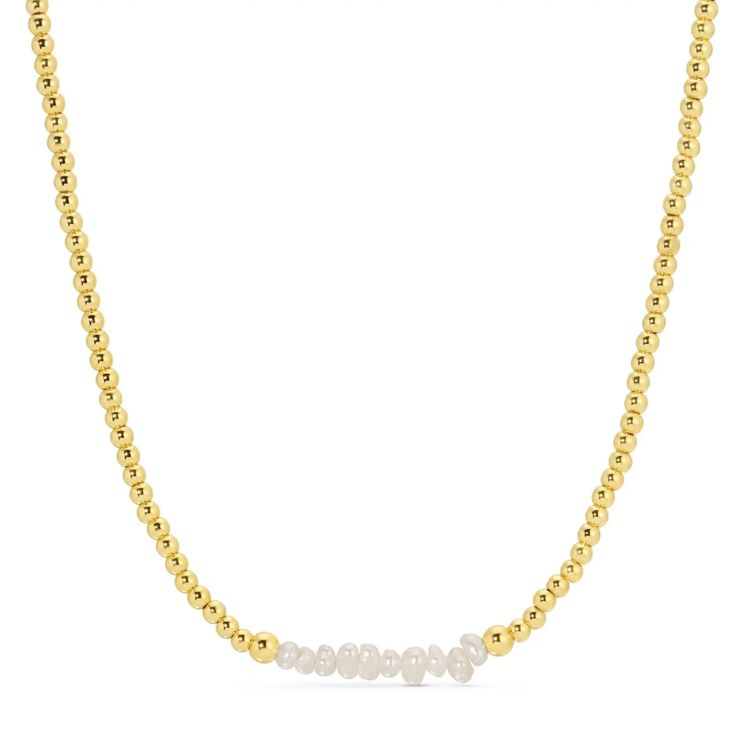 Pearl Accented Beaded Necklace