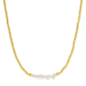 Pearl Accented Beaded Necklace