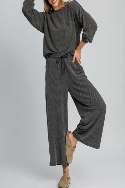 Something About You Rib Knit Straight Leg Pants