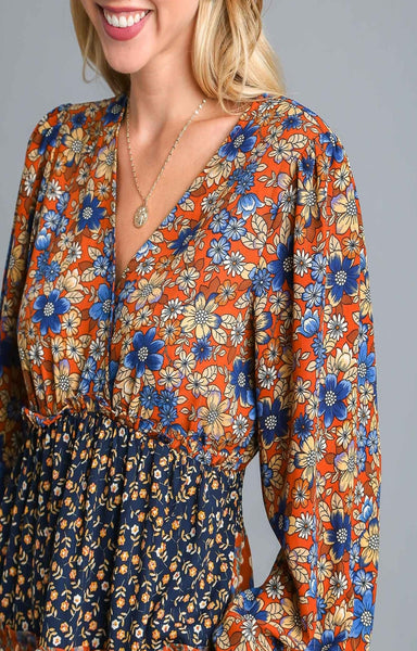 Wide Open Fields Floral Print Dress