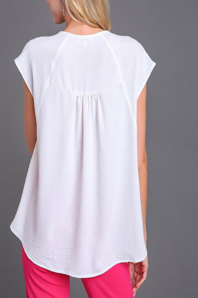 Matter Of Time Cowl Neck Sleeveless Top