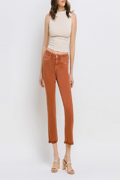 Carlene Crop Slim Straight Leg Jean