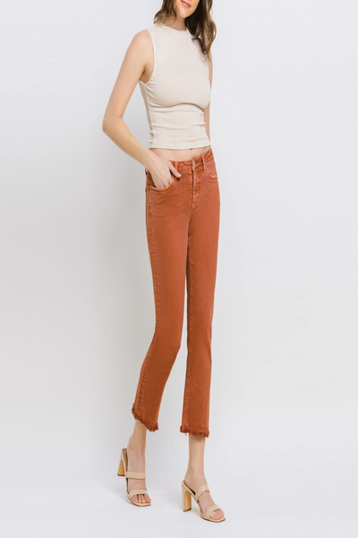 Carlene Crop Slim Straight Leg Jean