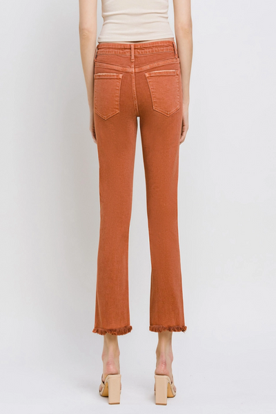 Carlene Crop Slim Straight Leg Jean