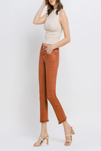 Carlene Crop Slim Straight Leg Jean