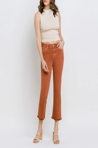 Carlene Crop Slim Straight Leg Jean