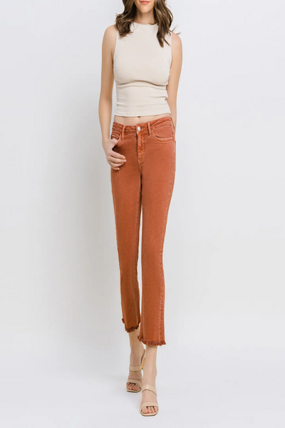 Carlene Crop Slim Straight Leg Jean