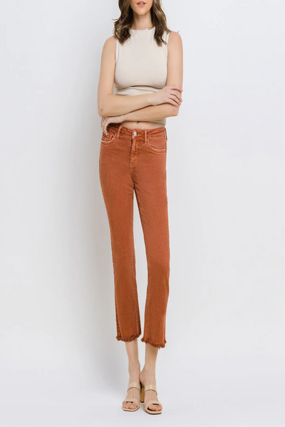 Carlene Crop Slim Straight Leg Jean