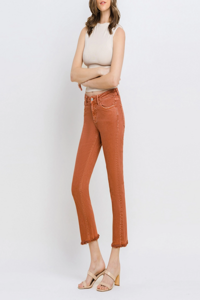 Carlene Crop Slim Straight Leg Jean