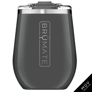 BrüMate Uncork’d XL Insulated Wine Tumbler- Charcoal Gray