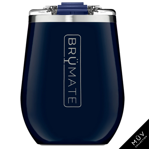 BrüMate Uncork’d XL Insulated Wine Tumbler- Navy