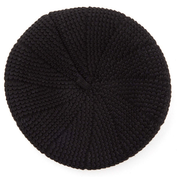 C.C Scalloped Wave Pattern Beret