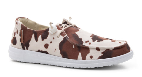 Kayak Brown Cow Slip-On Shoe
