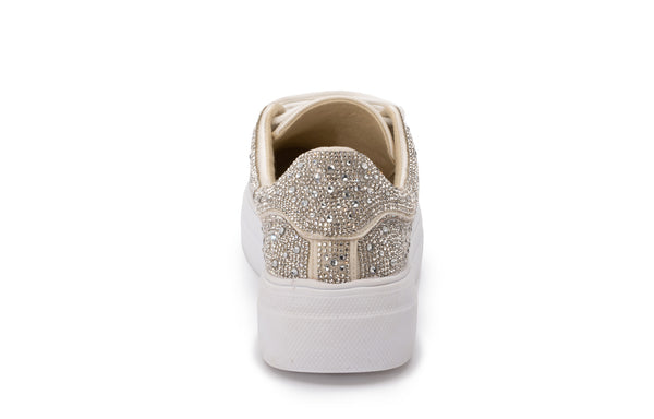 Bedazzle Lace Up Sneaker