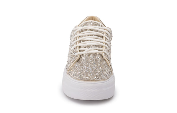 Bedazzle Lace Up Sneaker