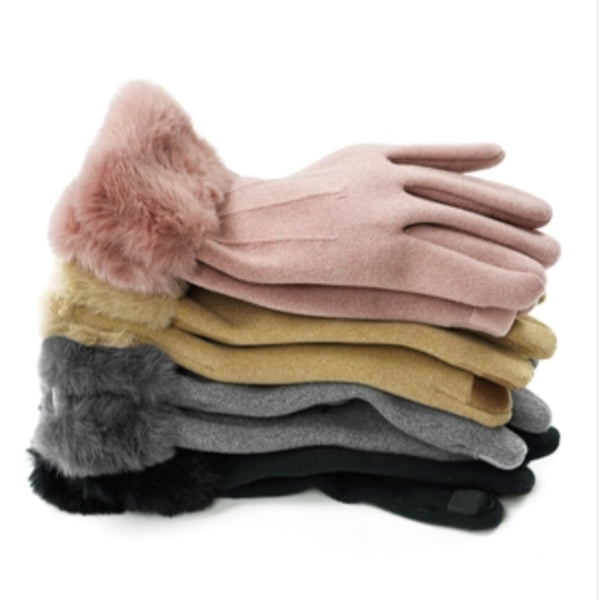 Socialite Faux Fur Gloves