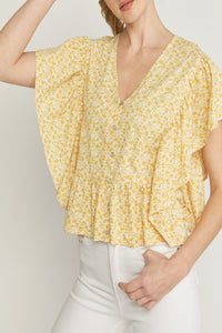 By Your Side Butterfly Sleeve Top