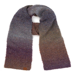 C.C Multi Color Ombré Mohair Scarf