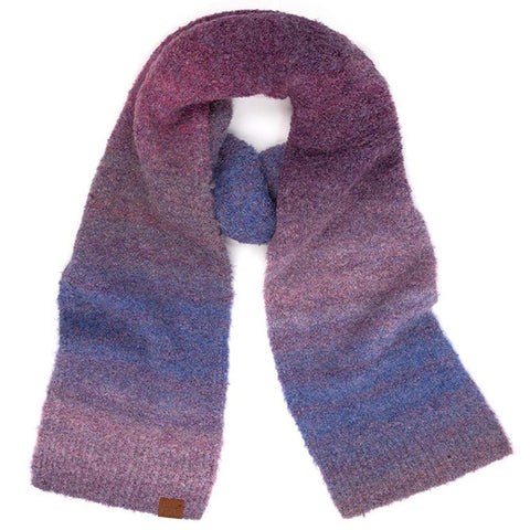 C.C Multi Color Ombré Mohair Scarf