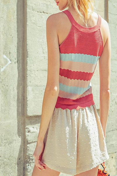 This Will Be Soft Knit Color Blocking Sweater