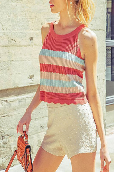 This Will Be Soft Knit Color Blocking Sweater
