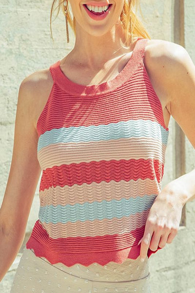 This Will Be Soft Knit Color Blocking Sweater