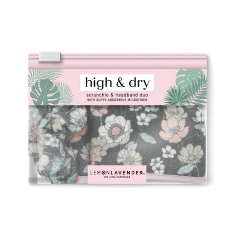 High & Dry Microfiber Scrunchie & Headband Duo