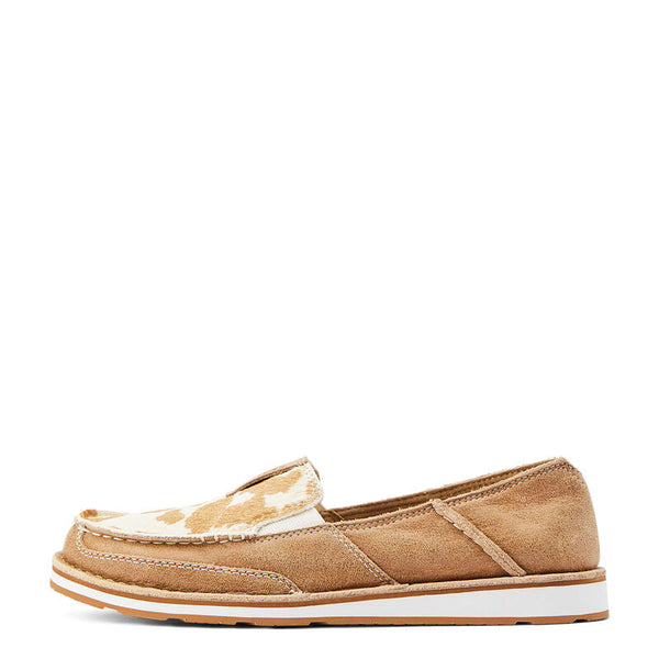 Ariat Cruiser Adobe/Tan And White Hair On Slip-On Shoes