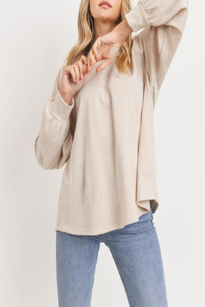 Need To Know Heather Raglan Sweatshirt