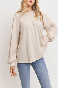 Need To Know Heather Raglan Sweatshirt