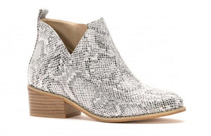 Corkys Port Snake Print Ankle Bootie