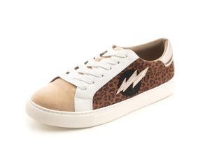 Bolt Leopard Print Sneakers