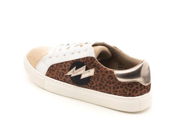 Bolt Leopard Print Sneakers