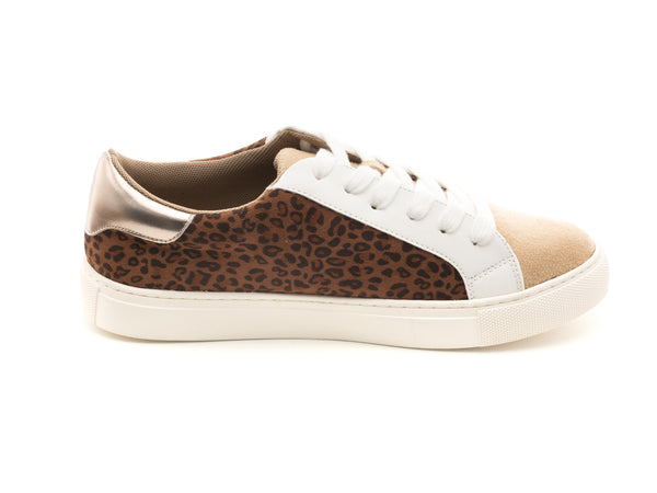 Bolt Leopard Print Sneakers